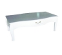 Table basse baroque blanche 1 tiroir Louisa