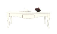 Table basse baroque blanche ROSALA