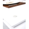 Table basse blanche 2 &eacute;tag&egrave;res Cin&eacute; dinner up to you by Dominique David