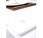 Table basse blanche 2 &eacute;tag&egrave;res Cin&eacute; dinner up to you by Dominique David