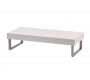 Table basse blanche laqu&eacute;e Morgan