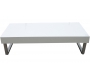 Table basse blanche laqu&eacute;e Morgan