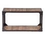 Table basse bois massif et m&eacute;tal industrielle ATELIER