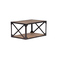 Table basse bois massif et m&eacute;tal industrielle ATELIER