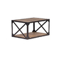Table basse bois massif et m&eacute;tal industrielle ATELIER