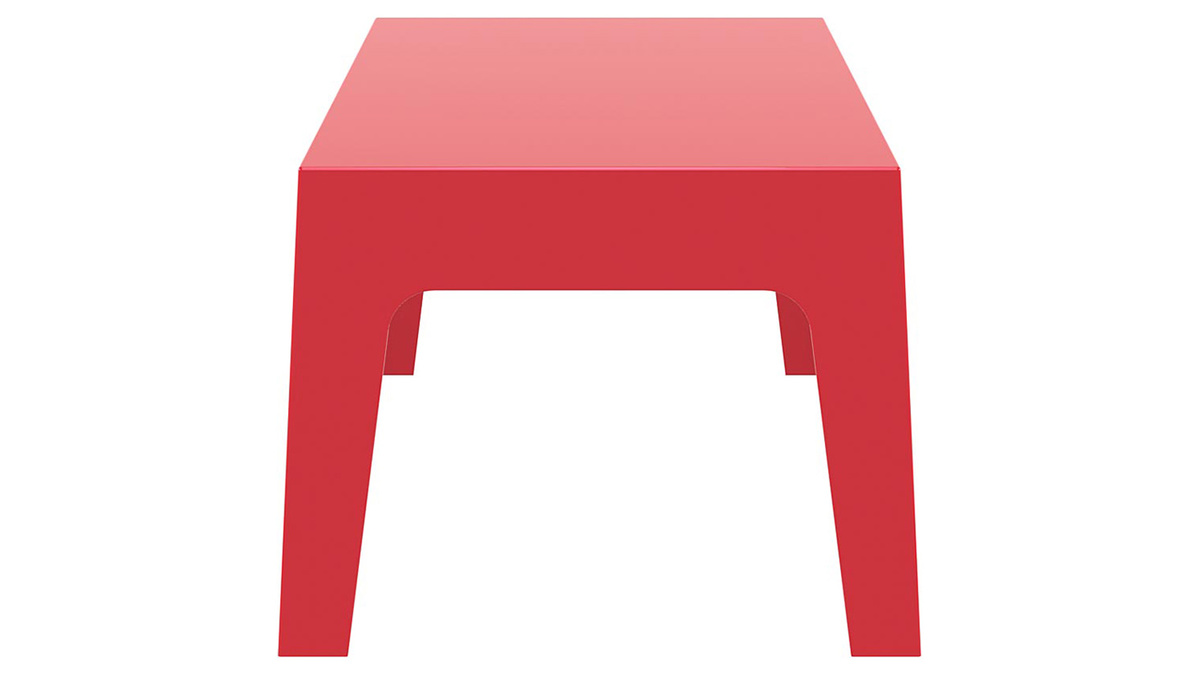Table basse de jardin design rouge LALI