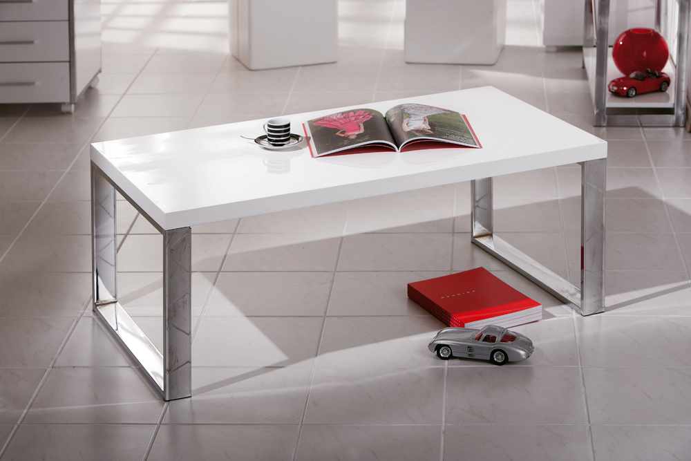 Table basse design blanche MELLA