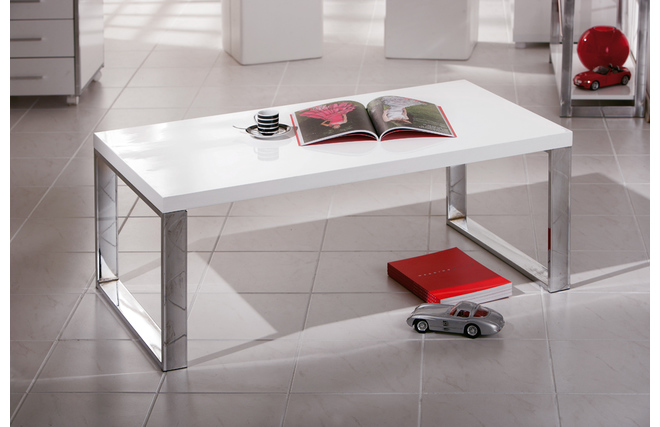Table basse design blanche MELLA