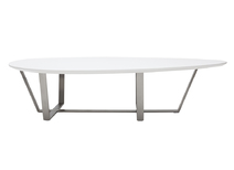 Table basse design blanche MILLA