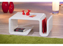Table basse design blanche WAVY