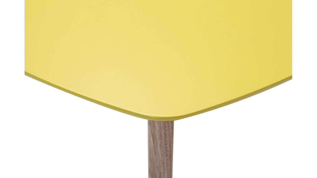 Table basse design jaune 80cm EKKA