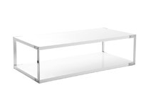 Table basse design laqu&eacute;e blanche ATHEA