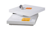 Table basse design laqu&eacute;e blanche DARIA