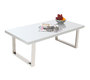 Table basse design laqu&eacute;e blanche HALIFAX