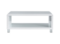 Table basse design laqu&eacute;e blanche ROXY