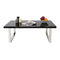 Table basse design laqu&eacute;e noire HALIFAX