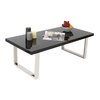 Table basse design laqu&eacute;e noire HALIFAX