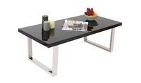 Table basse design laqu&eacute;e noire HALIFAX