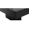 Table basse design laqu&eacute;e noire plateaux ouvrants GISSY