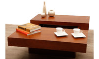 Table basse design plateaux ouvrants LAUREEN