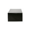 Table basse design r&eacute;glable noire avec rangement LOLA