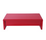 Table basse design relevable laqu&eacute;e rouge LOLA