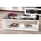 Table basse design verre blanche et noire SYMBIOSIS