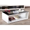 Table basse design verre blanche et noire SYMBIOSIS