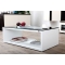 Table basse design verre blanche et noire SYMBIOSIS