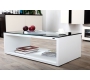 Table basse design verre blanche et noire SYMBIOSIS