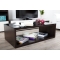 Table basse design verre chocolat et noire SYMBIOSIS