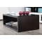 Table basse design verre chocolat et noire SYMBIOSIS