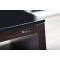 Table basse design verre chocolat et noire SYMBIOSIS