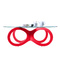 Table basse design verre rouge BUTTERFLY