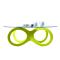 Table basse design verre vert anis BUTTERFLY