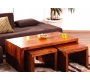 Table basse et deux tables basses gigognes en palissandre SIDNEY