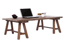 Table basse industrielle bois ANTIQUA