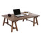 Table basse industrielle bois ANTIQUA
