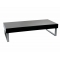 Table basse laqu&eacute;e noir moderne Morgan