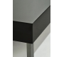 Table basse laqu&eacute;e noir moderne Morgan