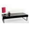 Table basse laqu&eacute;e noir moderne Morgan