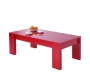 Table basse moderne rouge LILOU