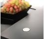 Table basse noire 2 &eacute;tag&egrave;res 