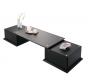 Table basse noire 2 tiroirs up to you by Dominique David