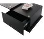 Table basse noire 2 tiroirs up to you by Dominique David