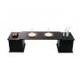 Table basse noire 4 tiroirs cin&eacute; dinner up to you by Dominique David