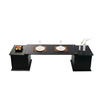 Table basse noire 4 tiroirs cin&eacute; dinner up to you by Dominique David