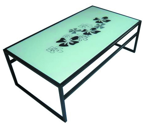 Table basse en verre FLOWER