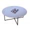Table basse ronde blanche moderne Flower