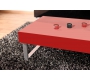 Table basse rouge laqu&eacute;e Morgan